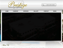 Tablet Screenshot of prestige-const.com